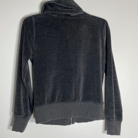 Michael Kors Women’s Small Velour Top with Zip Up front 2 Front Pockets - Picture 5 of 12